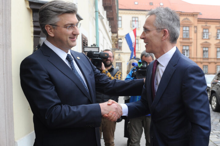 Andrej Plenković i Jens Stoltenberg na susretu u Zagrebu / Foto arhiva NL