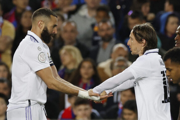 Karim Benzema i Luka Modrić/Foto REUTERS
