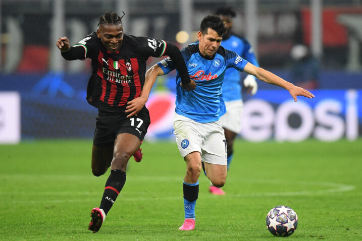 Rafael Leao i Hirving Lozano/Foto REUTERS