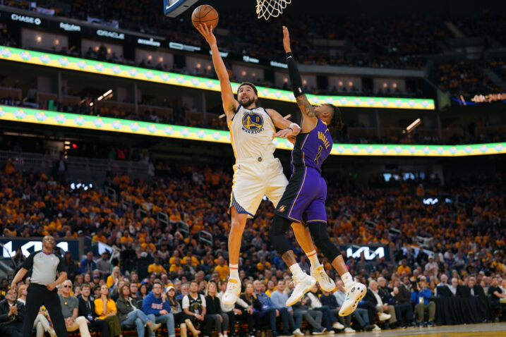 Klay Thompson i D'Angelo Russel/Foto REUTERS