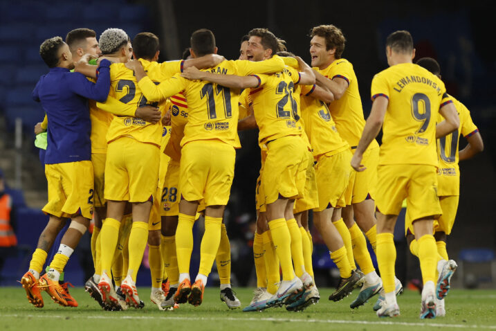 Slavlje igrača Barcelone/Foto REUTERS