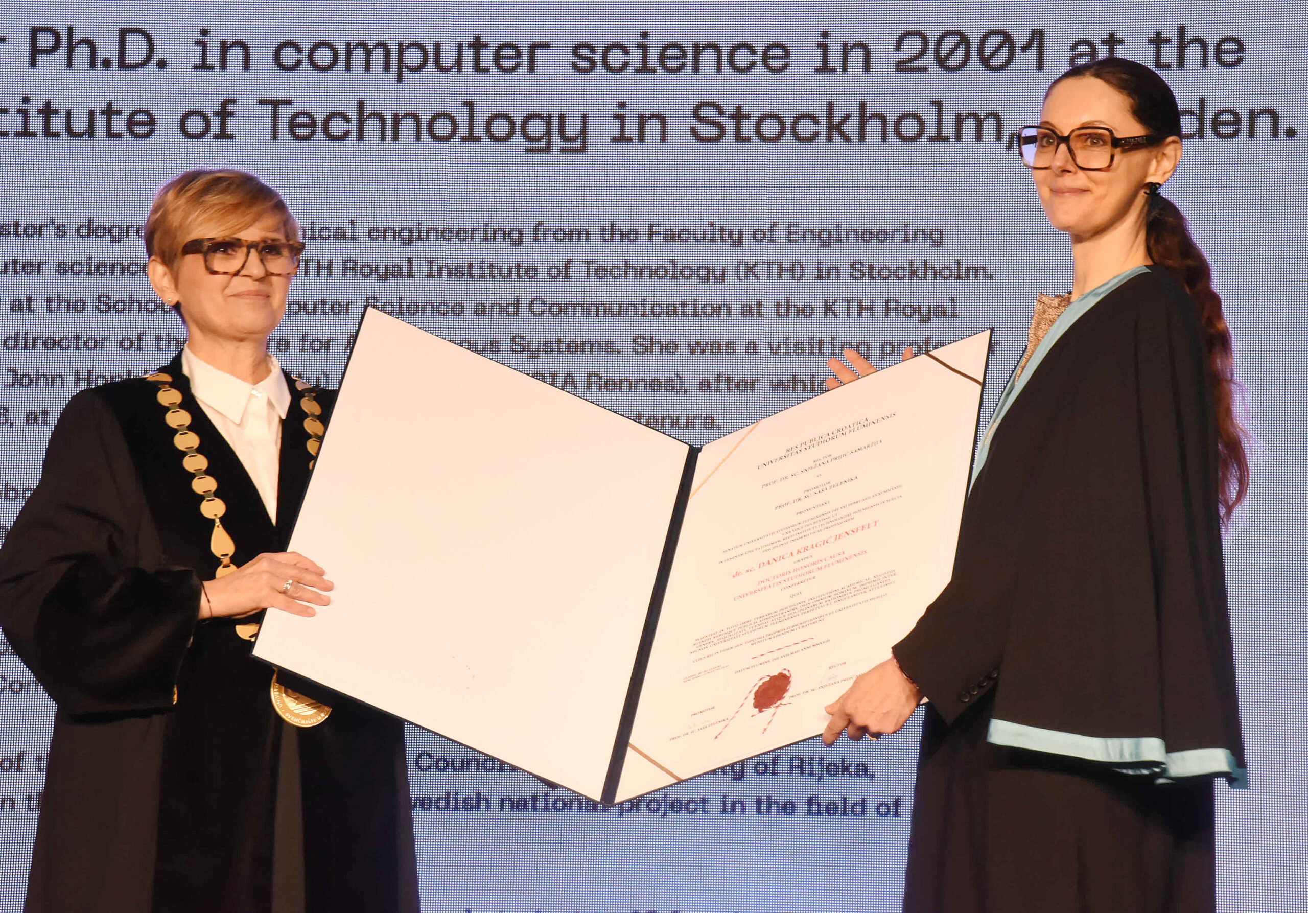 Snježana Prijić Samaržija i Danica Kragić Jensfelt / Foto: S. DRECHSLER