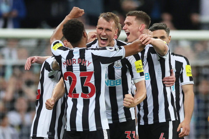Dan Burn, Sven Botman i Jacob Murphy/Foto REUTERS