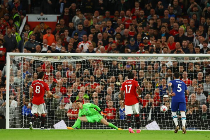 Bruno Fernandes postiže treći pogodak za Manchester United/Foto REUTERS