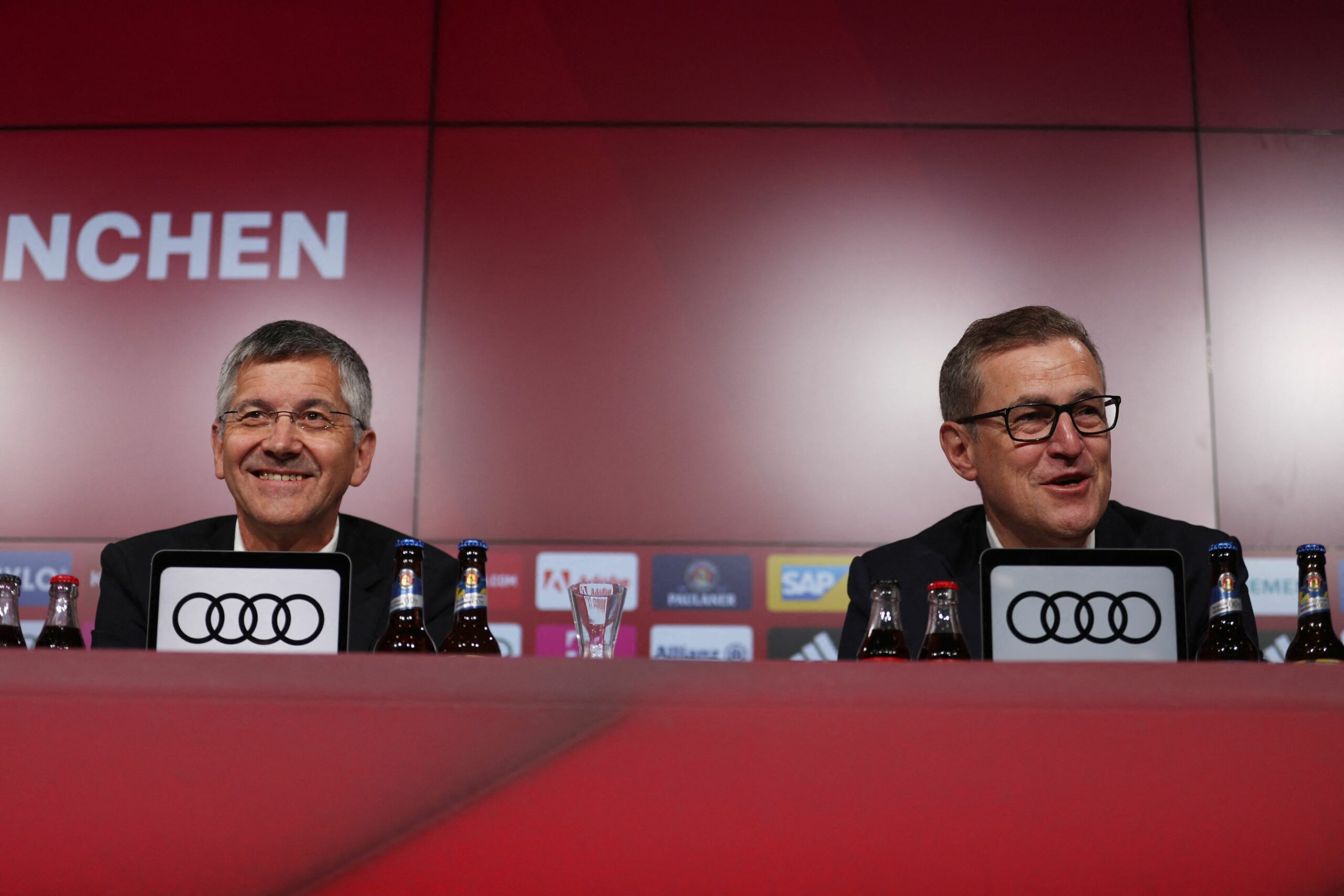 Predsjednik Bayerna Herberg Hainer i novi direktor Jan-Christian Dreesen/Foto REUTERS