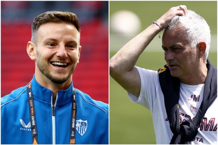 Ivan Rakitić i Jose Mourinho/Foto REUTERS