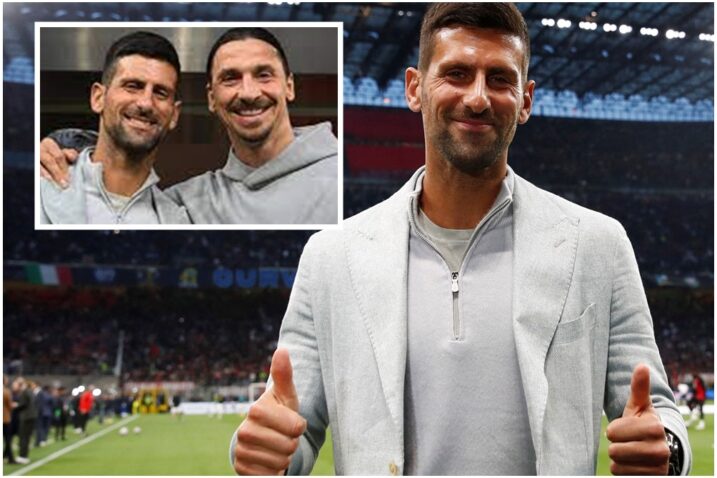 Novak Đoković i Zlatan Ibrahimović/Foto REUTERS/Foto Twitter