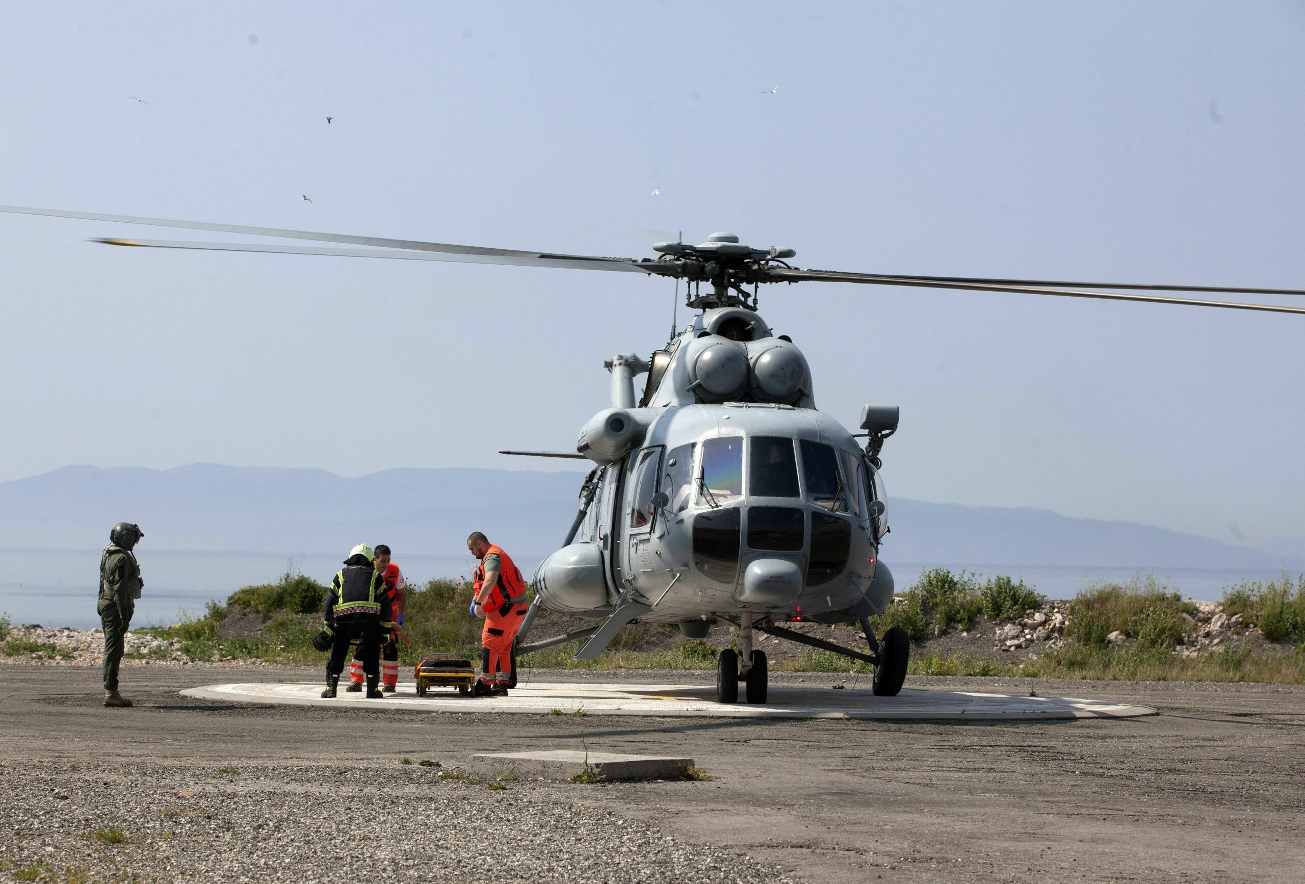 Prijevoz hitnih medicinskih slučajeva helikopterom dosad je obavljalo Hrvatsko ratno zrakoplovstvo / Foto GORAN KOVAČIĆ/PIXSELL