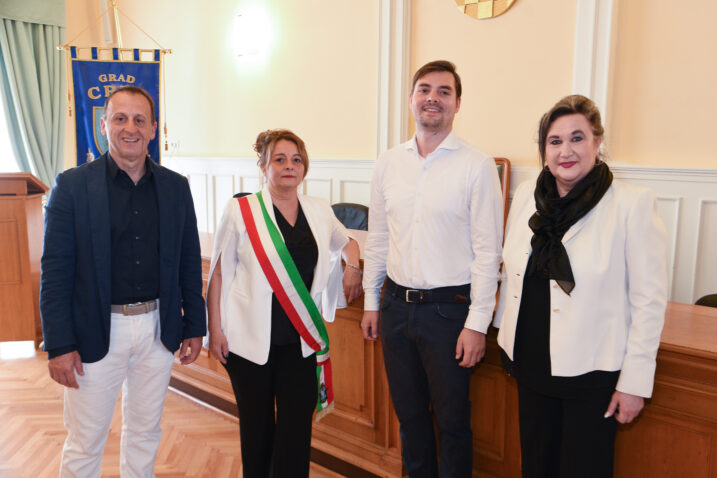 Emanuele Mari, Maura Tomasi, Marin Gregorović i Rosanna Cinti na susretu u Cresu / Foto W. SALKOVIĆ