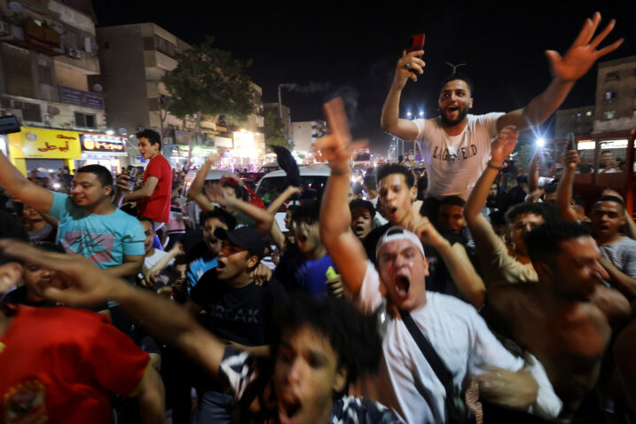 Navijači na egipatskim ulicama/Foto REUTERS