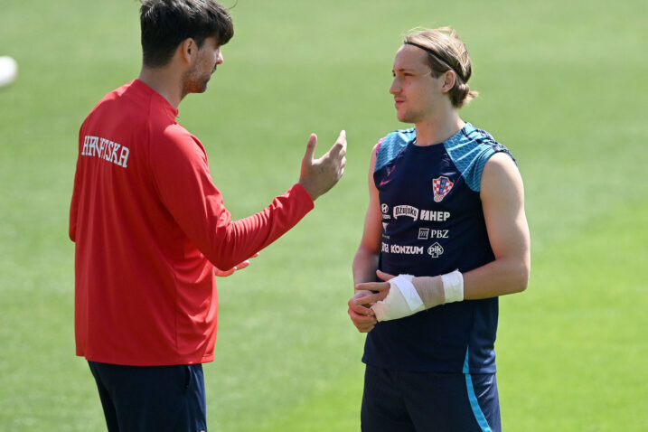 Vedran Ćorluka i Lovro Majer/Foto V. KARUZA