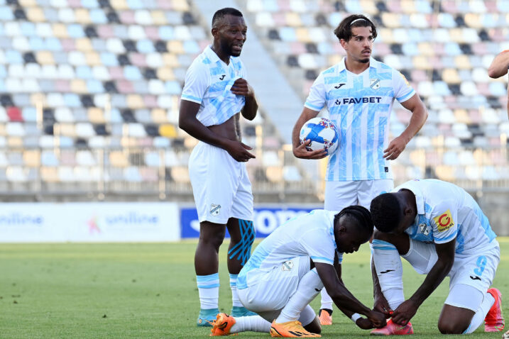 PRIPREMA ZA TRI KOLOSIJEKA - Emmanuel Banda, Nais Djouahra, Prince Ampem i Jorge Obregon/Foto M. GRACIN