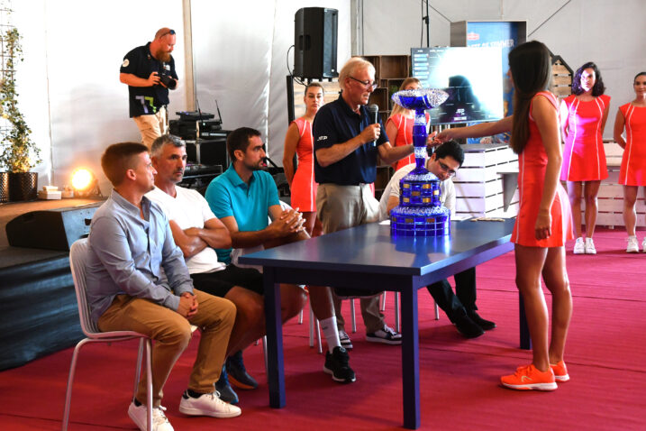 - Direktor Tomislav Poljak, Goran Ivanišević, Marin Čilić i supervizor Gerry Armstrong / M. MIJOŠEK