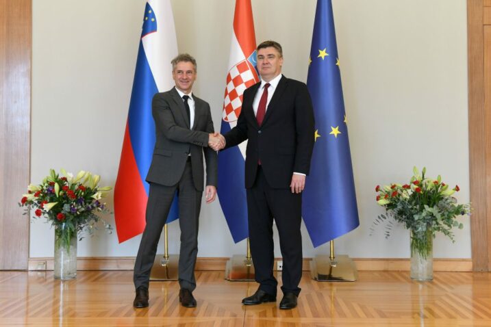 Robert Golob i Zoran Milanović / Foto Ured predsjednika Republike Hrvatske / Tomislav Bušljeta