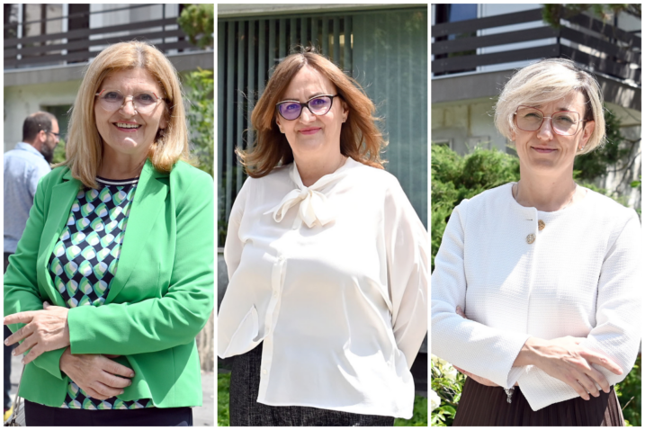 Pročelnica za zdravstvo, dr. Vesna Čavar, ravnateljica Doma zdravlja dr. Emina Grgurević Dujmić, ravnateljica Zavoda za hitnu medicinu, dr. Senka Kajčić, Foto: Vedran Karuza