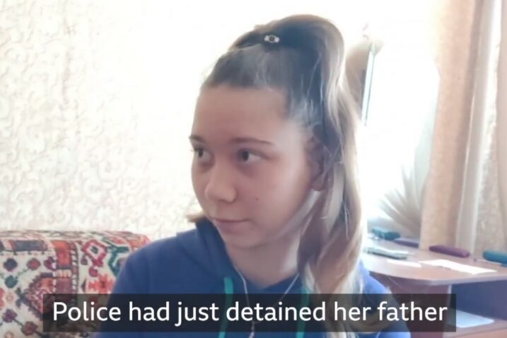 Maša, kći Alekseja Moskaljova / Foto Screenshot BBC