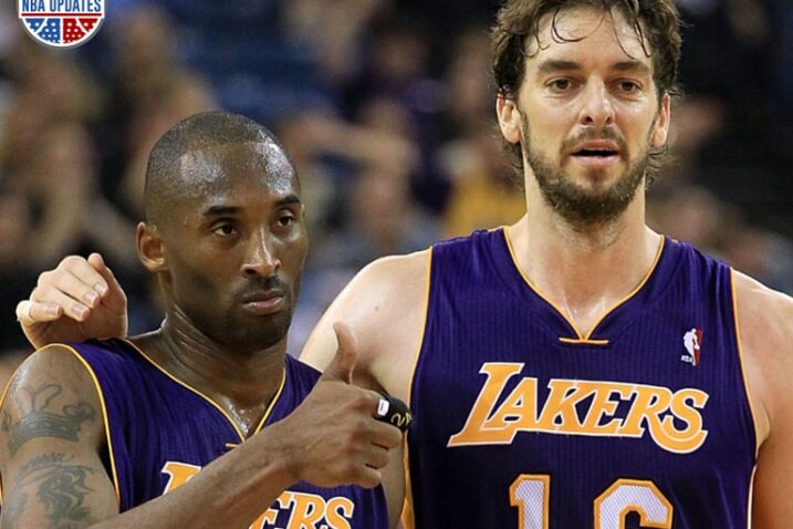 Kobe Bryant i Pau Gasol iz igračkih dana u dresu Lakersa/Foto NBA.com