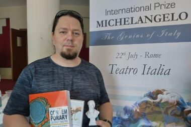 Mario Devčić dobitnik je »International Prize Michelangelo« / Foto OSOBNA ARHIVA