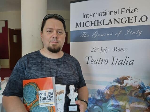 Mario Devčić dobitnik je »International Prize Michelangelo« / Foto OSOBNA ARHIVA