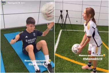 Arda Guler i Ema Modrić / Foto Screenshot Twitter