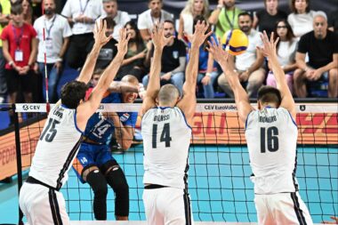 Detalj s utakmice Italije i Nizozemske/Foto Eurovolley 2023