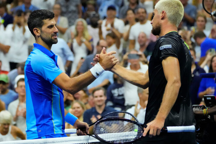 Novak Đoković i Borna Gojo/Foto REUTERS