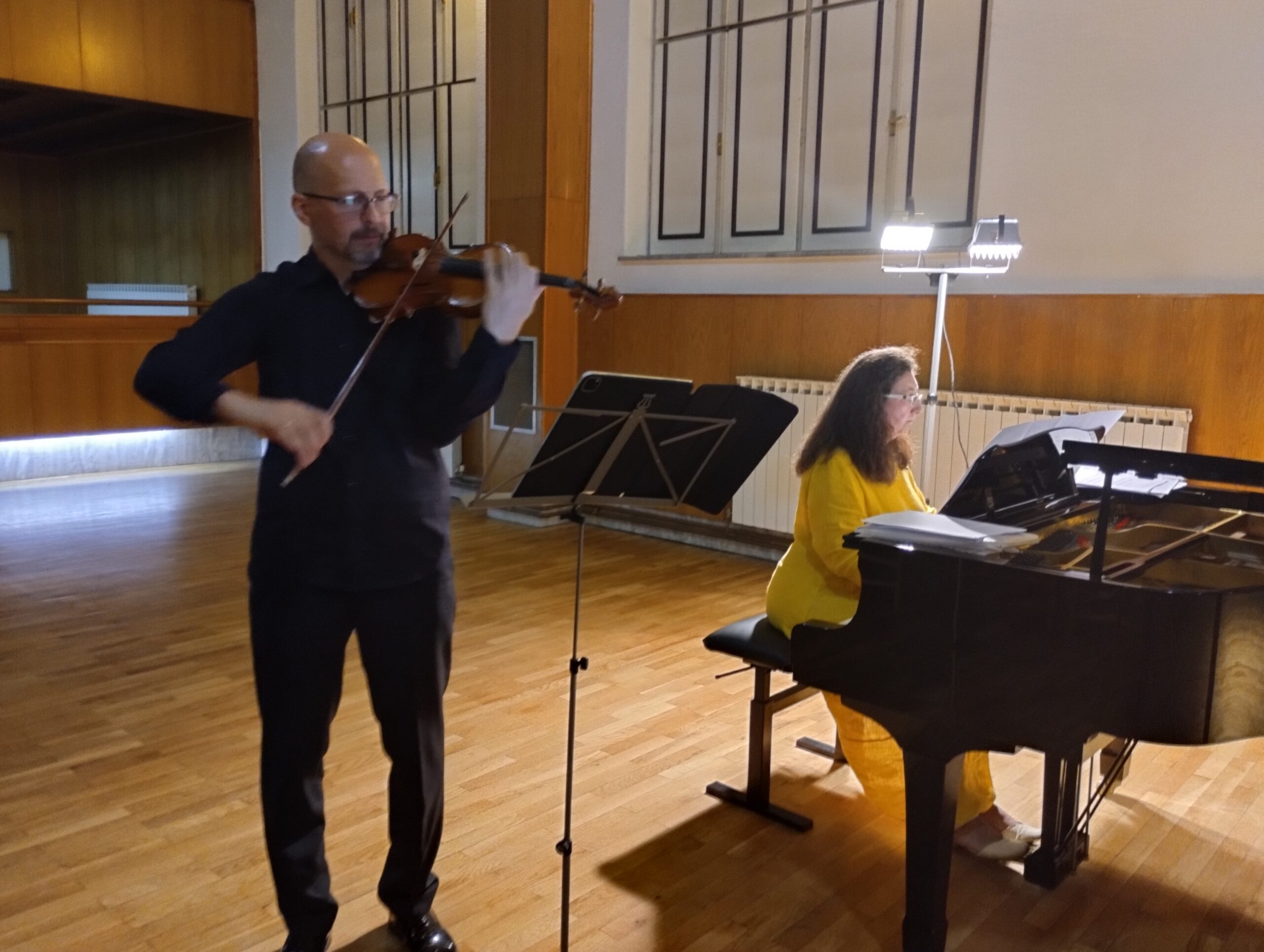 Violinist Anđelko Krpan i pijanistica Nada Majnarić