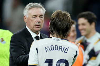 Carlo Ancelotti i Luka Modrić/Foto REUTERS