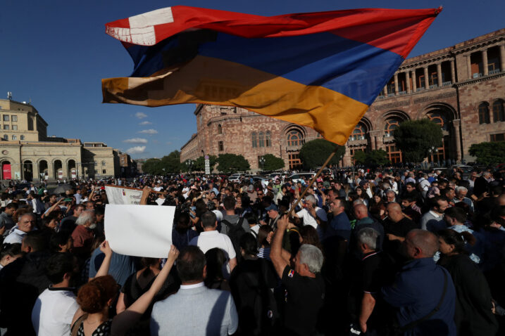Prosvjed u Armeniji / Reuters