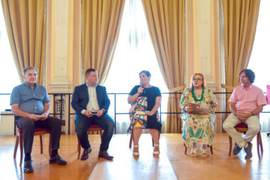 Branko Pajić, Marin Corva, Melita Sciucca, Jadranka Ćubrić i Aleksandar Valenčić, Foto: ANGELA MAKSIMOVIĆ