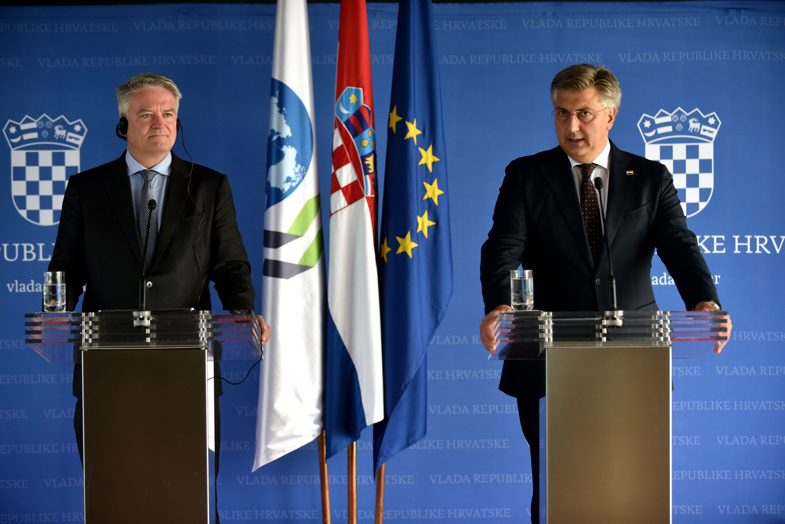 Mathias Cormann i Andrej Plenković / foto: D. KOVAČEVIĆ