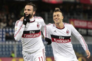 Giampaolo Pazzini i Stephan El Sharaawy u dresu Milana/Foto REUTERS