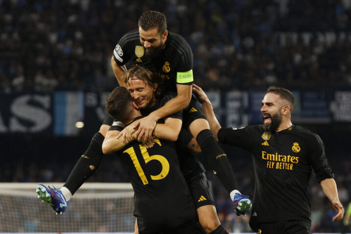 Federico Valverde, Luka Modrić, Dani Carvajal i Nacho/Foto REUTERS