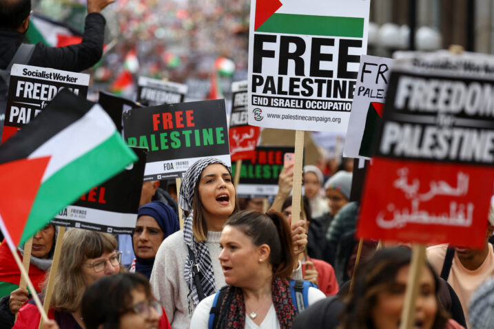 U Londonu su također održani prosvjedi podrške Palestincima/Foto REUTERS