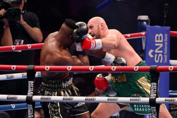 Francis Ngannou i Tyson Fury/Foto REUTERS