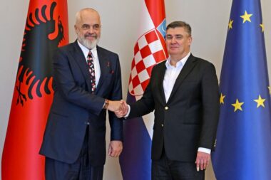 Edi Rama i Zoran Milanović / Foto Ured predsjednika Republike Hrvatske / Dario Andrišek