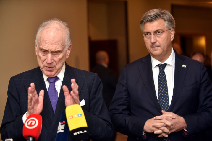 Ronald Lauder i Andrej Plenković / Snimio Davor KOVAČEVIĆ