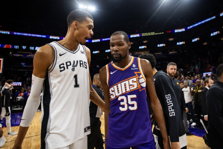 Victor Wembanyama i Kevin Durant/Foto REUTERS