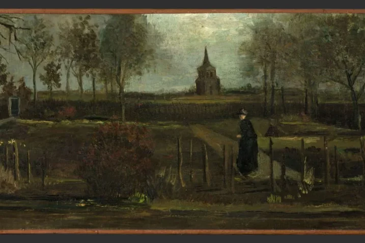 Slika Vincenta Van Gogha "Proljetni vrt" koja je ukradena tijekom pandemije iz jednog malog nizozemskog muzeja i ove godine pronađena / Reuters
