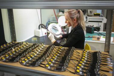 Proizvodnja naočala za FPV dronove u osječkoj tvrtki Orqa / Foto Dubravka Petric/PIXSELL
