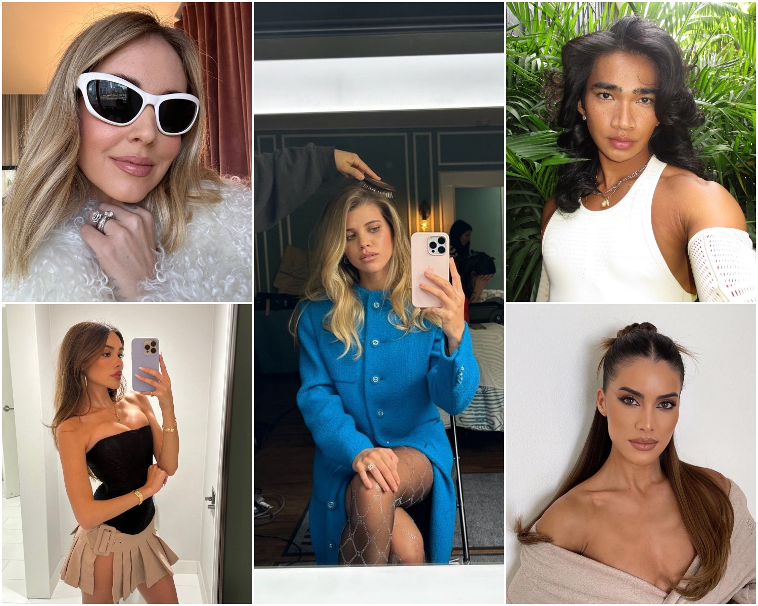 Foto: Instagram / madisonbeer, bretmanrock, sofiarichiegrainge, chiaraferragni, camilacoelho