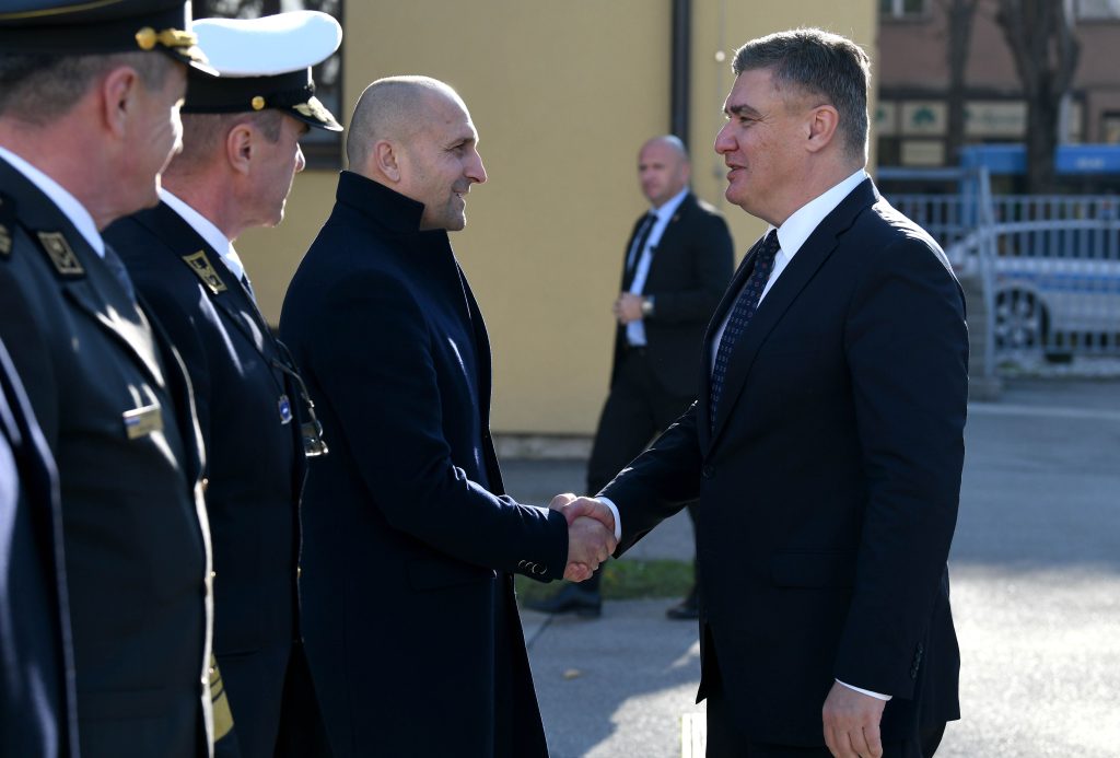 Ivan Anušić i Zoran Milanović / Foto Ured predsjednika Republike Hrvatske / Tomislav Bušljeta