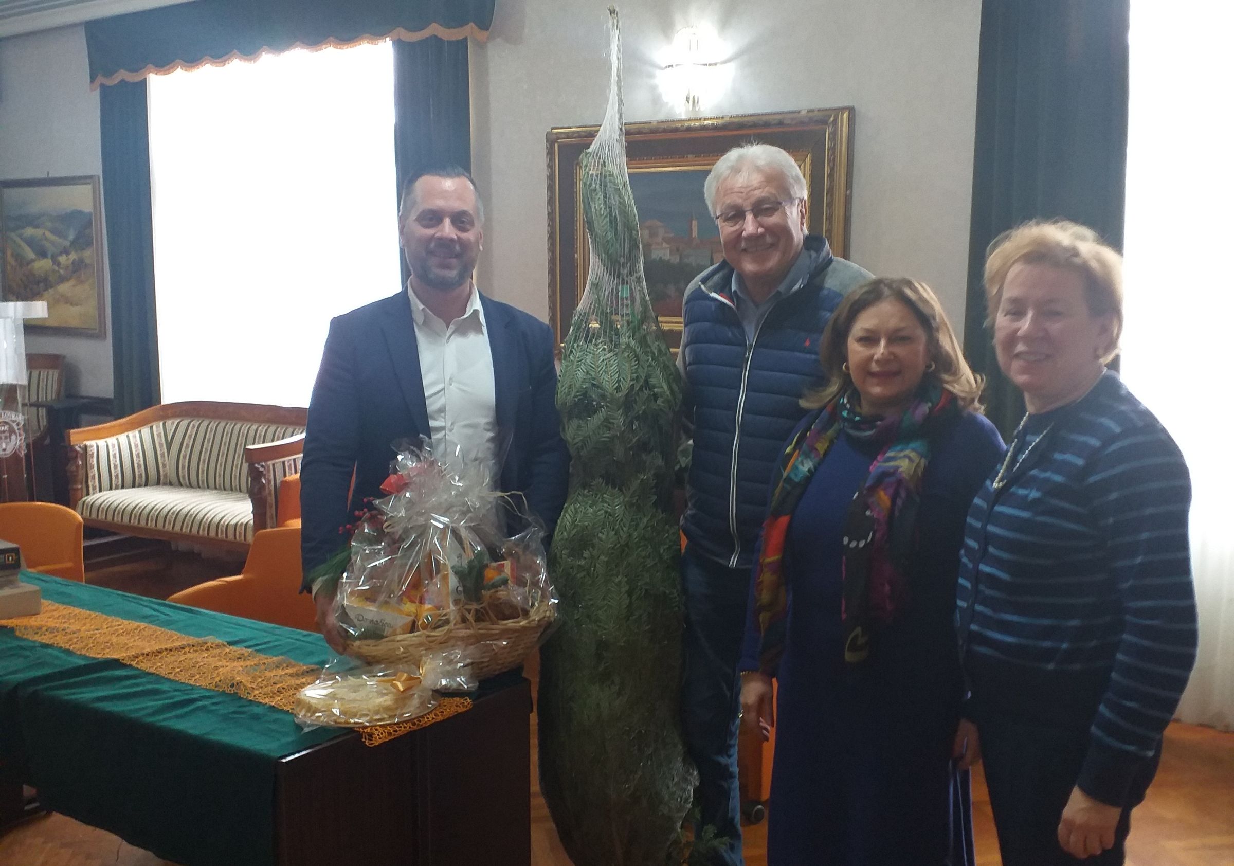 Bojan Simonič, Stefan Visotschnig, Silvana Stiglić i Velinka Sušanj tijekom susreta u Općini Lovran