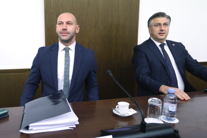 Damir Habijan i Andrej Plenković / Photo: Patrik Macek/PIXSELL