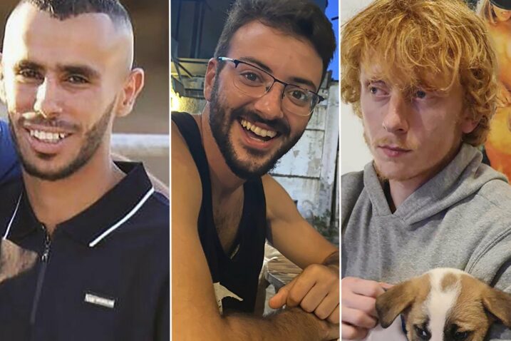 Ubijeni izraelski taoci Alon Shamriz, Yotam Haim i Samer Talalka / Foto Screenshot