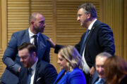 Resorni ministar pravosuđa Damir Habijan i premijer Andrej Plenković / Foto: Davor Kovačević