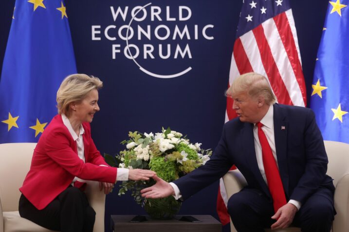 Ursula von der Leyen i Donald Trump u Davosu 2020. godine / Foto Reuters