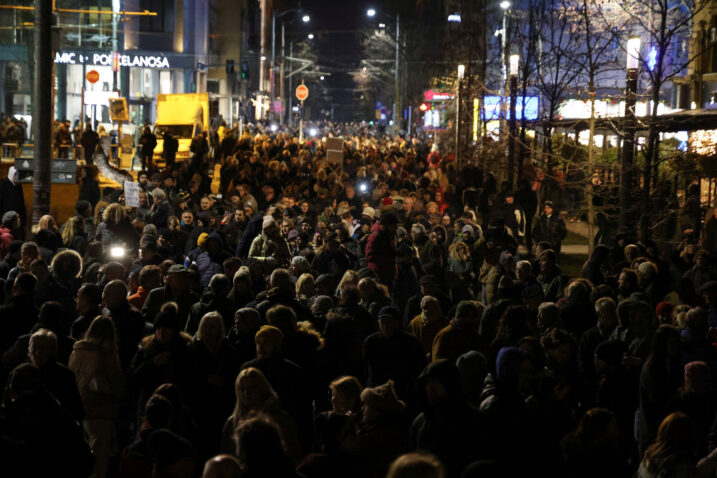 Prosvjed održan 16. siječnja u Beogradu / Reuters