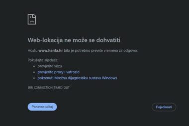 Foto Screenshot Hanfa.hr
