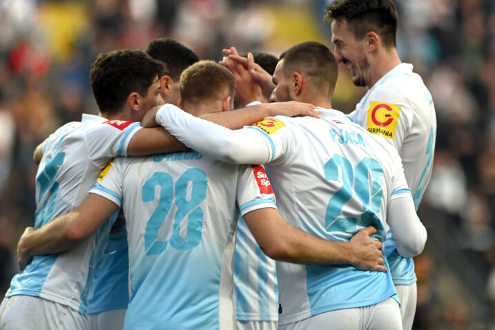 BIJELO KLUPKO SLAVLJA - Veldin Hodža, Ivan Smolčić, Marko Pjaca i Stjepan Radeljić/Foto V. KARUZA